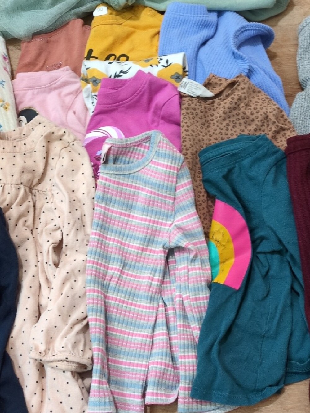 Bundle/Set Of 15 2T Winter Shirts And Dresses - Picture 2 of 16